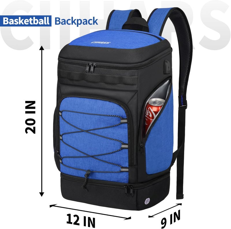 Ciihars Basketball Backpack Bag Large Sports Bag with Separate Ball holder & Shoes compartment, Best for Basketball, Soccer,Volleyball,Gym - Image 4